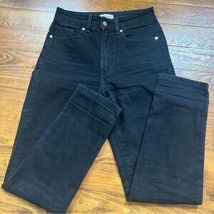 NEED Supply Black Straight Leg High Rise Jeans Size 26